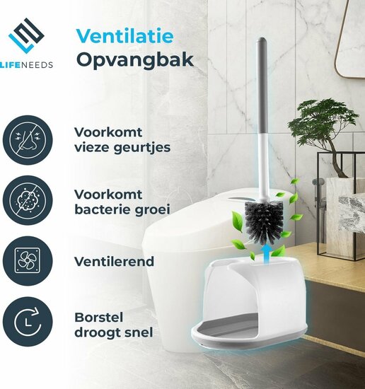 12 stuks 2 in 1 Toiletborstel met Houder en Ontstopper