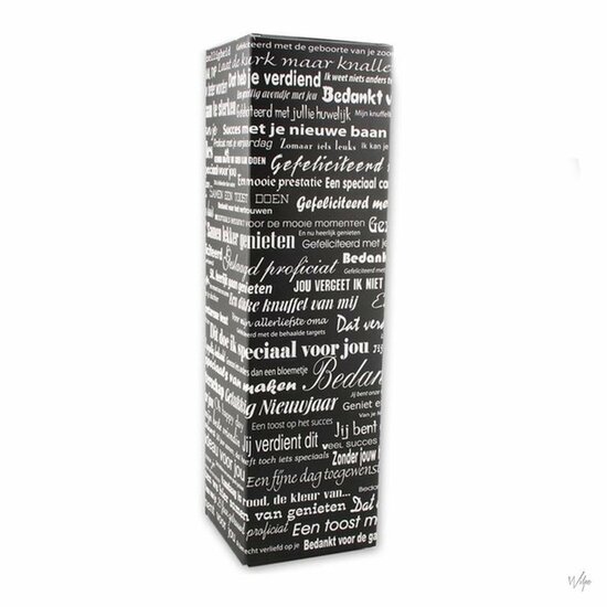 100 stuks Design Wijndozen Black Edition