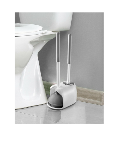 12 stuks 2 in 1 Toiletborstel met Houder en Ontstopper