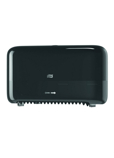 4 stuks Tork - Toiletpapier Dispenser - Zwart - T7 Mid-size Elevation Lijn 